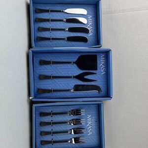 Mikasa Black Cheese Knife Set